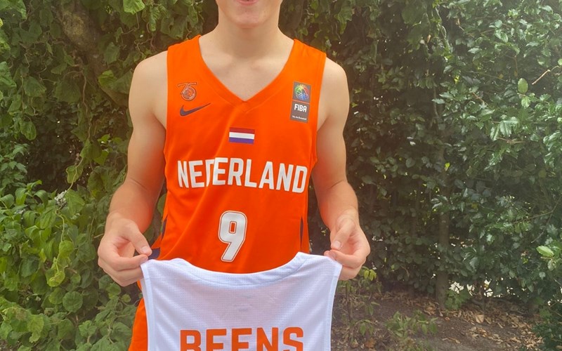Thijs Beens in Oranje U16